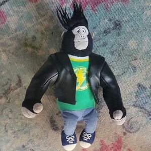 TY Sing JOHNNY Plush Toy with Black Jacket and Green Shirt